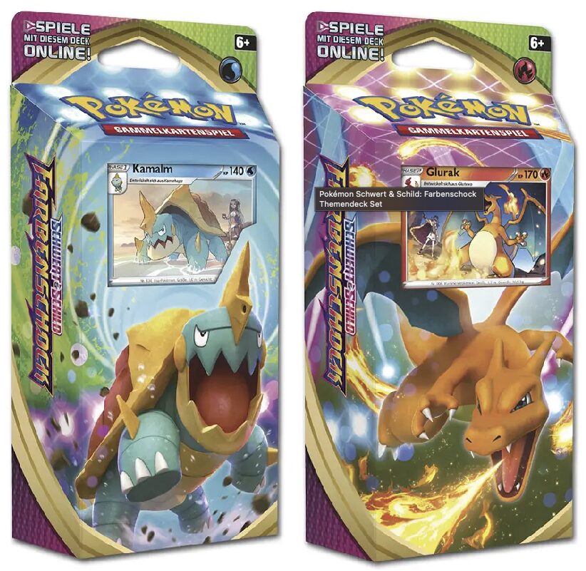 images Pokémon - Schwert & Schild - Farbenschock - Kamala and Glurak Theme Deck - EN - Image 1