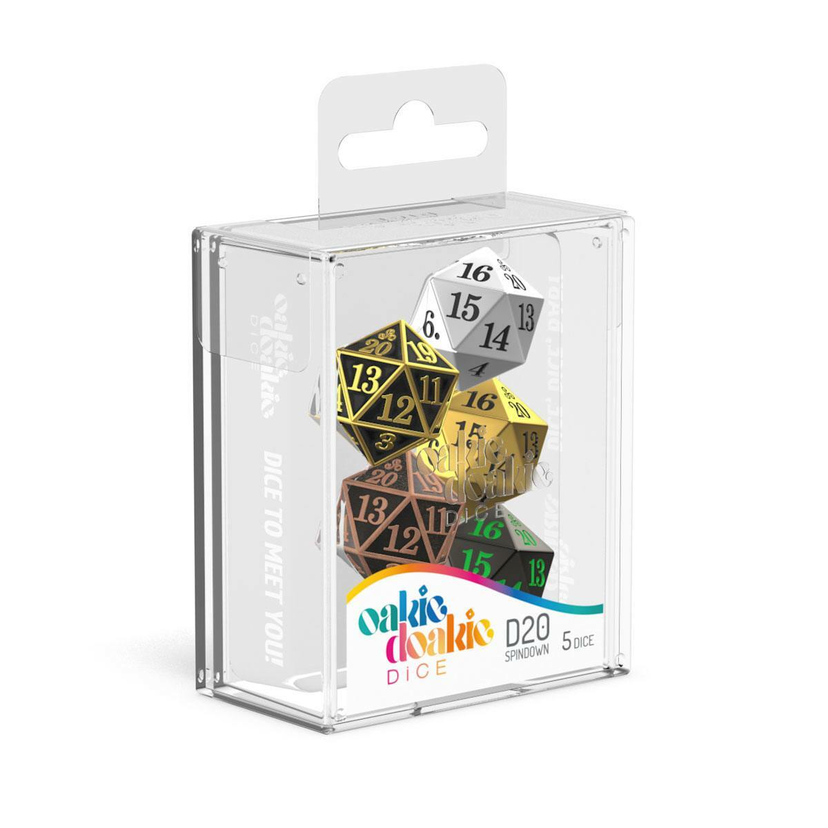 images Oakie Doakie - Jeu de dés W20 Spindown - Métal – Image 1
