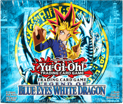 Legend of Blue Eyes White Dragon Booster Display