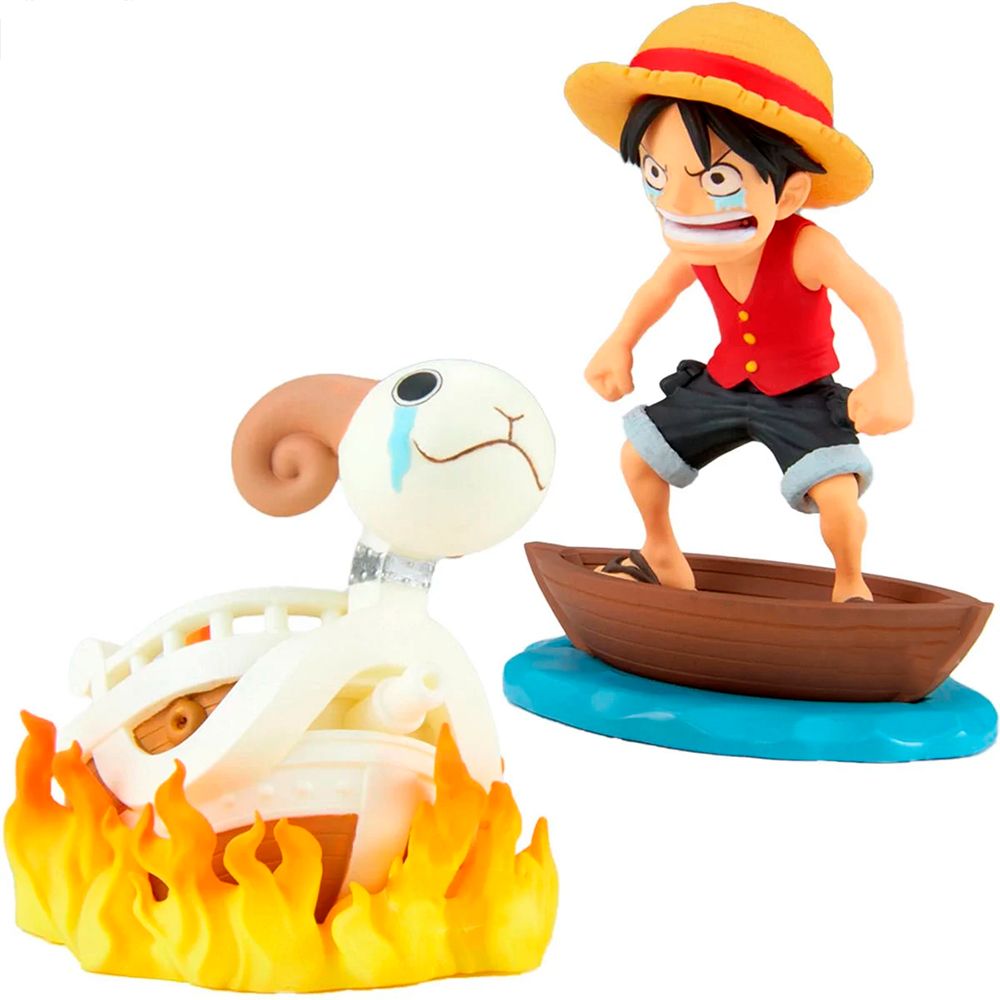 images Bandai - Banpresto - One Piece - Log Stories - Monkey D. Luffy & Going Merry - 8cm - Image 1
