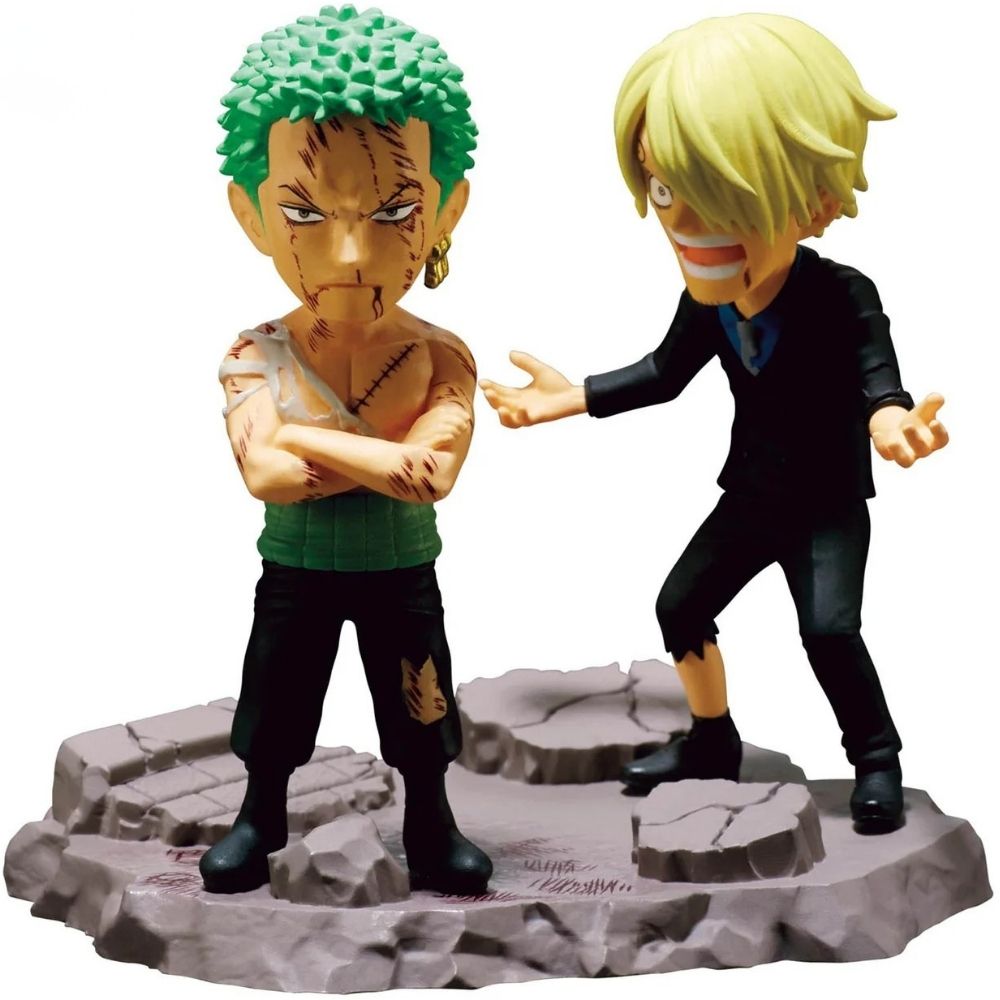 F1 Bandai - Banpresto - One Piece - World Collectible Figure - Zoro & Sanji Nothing At All!!! – Image 1