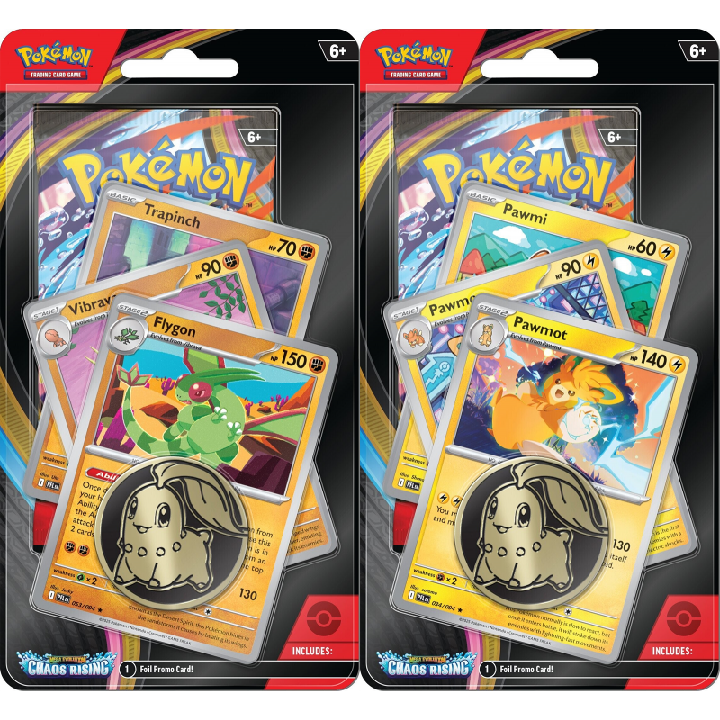 pokemon me04 chaos rising premium checklane blister set