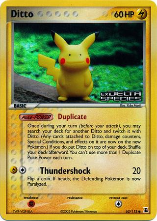1600 Pokémon – Ruby & Sapphire – EX Delta Species – Ditto (DS63) - Image 1
