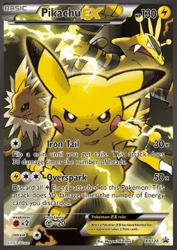 293003 Pokémon - XY - XY Black Star Promos - Pikachu EX (XYPR124) - Image 1