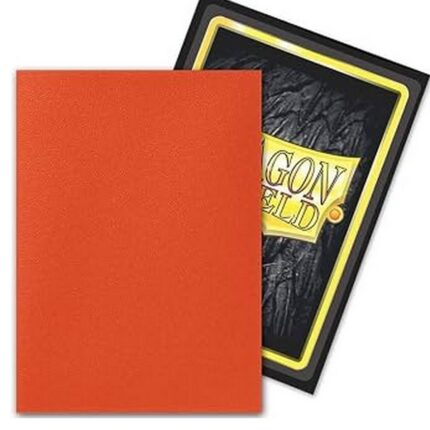 Dragon Shield Standard Size Matte Sleeves Amber