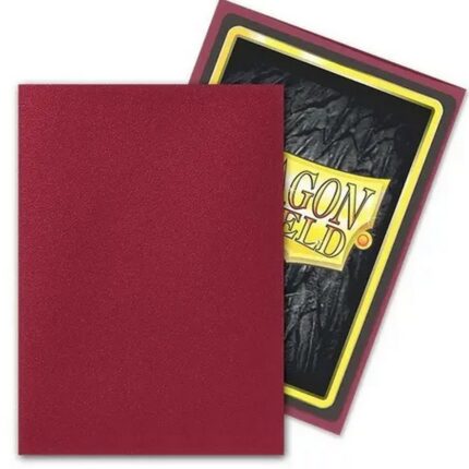 Dragon Shield Standard Size Matte Sleeves Blood Red Non Glare