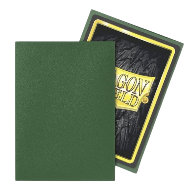 Dragon Shield Standard Size Matte Sleeves Forrest Green Non Glare