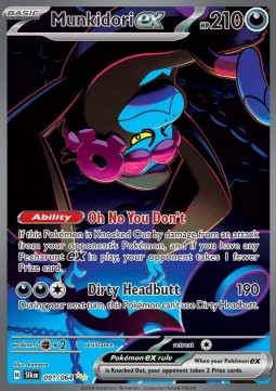 SFA 091 Pokémon - Scarlet & Violet - Shrouded Fable - Munkidori ex (SFA091) - Image 1