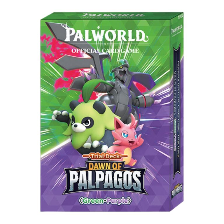 palworld td02 dawn of palpagos green purple trial deck versione inglese