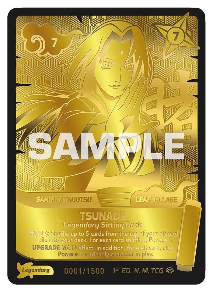 Naruto Mythos Shinobi Shiren Legendary Tsunade in 22 Karat Gold, nummeriert 0001 von 1500