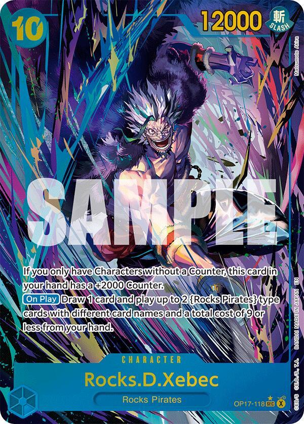 OP17-118 Rocks D. Xebec Secret Rare Alternate Art Card
