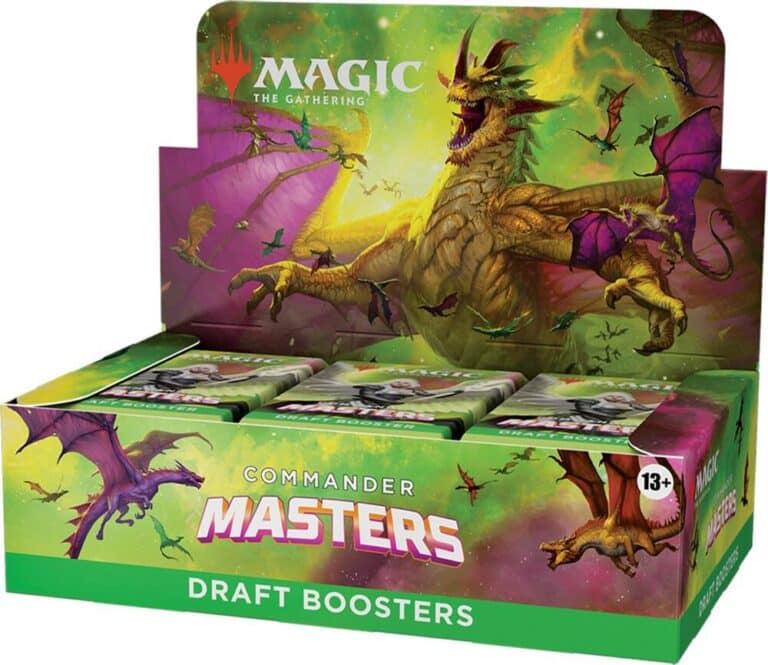 129386 Magic Commander Masters CMM Draft Booster Display