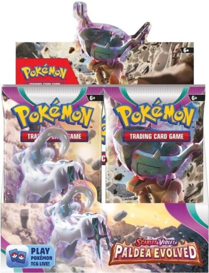 142362 Pokemon Scarlet Violet Paldea Evolved SV02 Booster Display