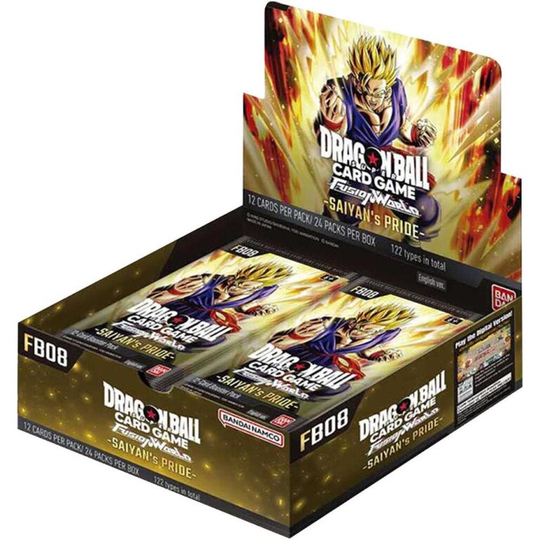 257455 Dragon Ball Super Fusion World Saiyan s Pride FB08 Booster Display
