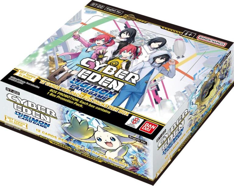 262093 Digimon Card Game Cyber Eden BT 22 Booster Display