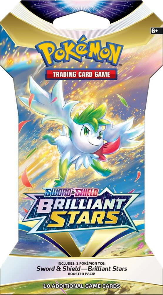 357364 Pokemon Sword Shield Brilliant Stars SWSH09 Sleeved Booster Pack 357364 Pokemon Sword Shield Brilliant Stars SWSH09 Sleeved Booster Pack