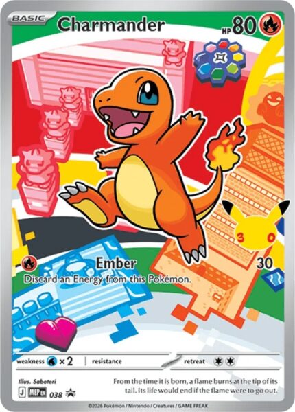 385227 Pokemon Mega Evolution MEP Black Star Promos Charmander MEP038