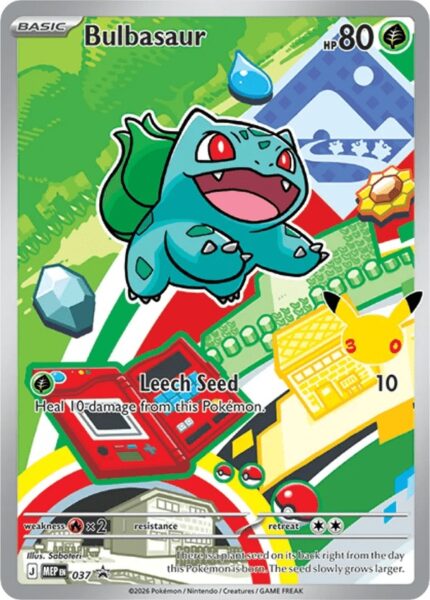 385233 Pokemon Mega Evolution MEP Black Star Promos Bulbasaur MEP037