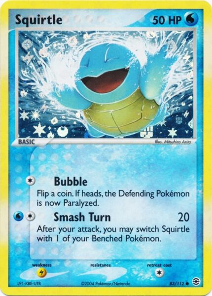 385925 Pokemon EX EX FireRed LeafGreen Squirtle FL83