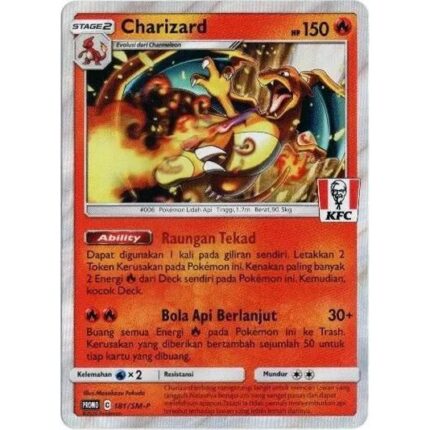 386522 Pokemon Sun Moon KFC Promo Charizard 181SM P