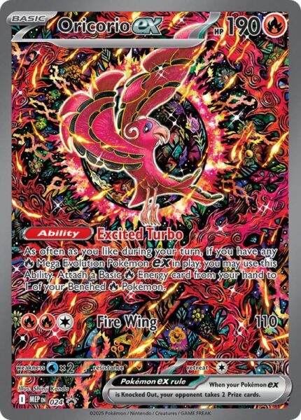 387898 Pokemon Mega Evolution MEP Black Star Promos Oricorio ex MEP024