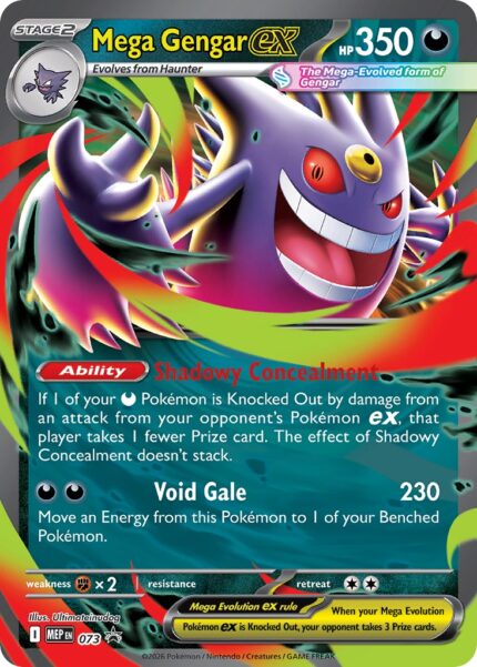 392863 Pokemon Mega Evolution MEP Black Star Promos Mega Gengar ex MEP073
