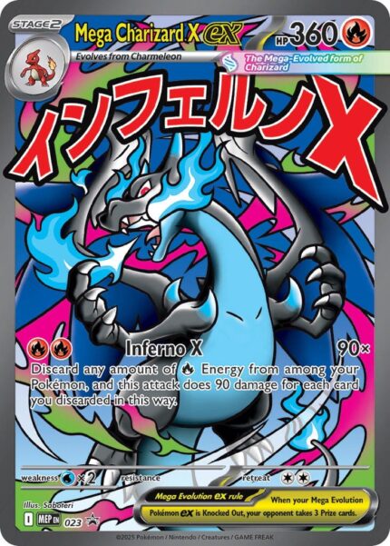393545 Pokemon Mega Evolution MEP Black Star Promos Mega Charizard X ex MEP023