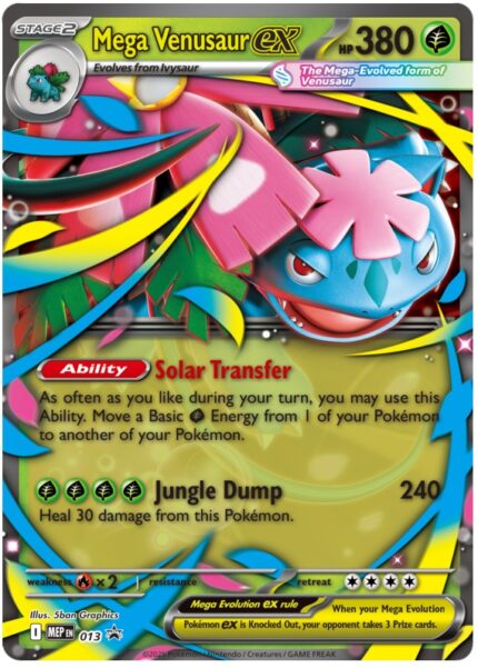 393925 Pokemon Mega Evolution MEP Black Star Promos Mega Venusaur ex MEP013