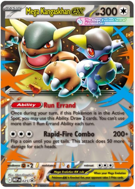 394478 Pokemon Mega Evolution MEP Black Star Promos Mega Kangaskhan ex MEP025