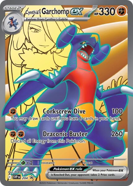 394540 Pokemon Scarlet Violet SV Black Star Promos Cynthia s Garchomp ex SVP204