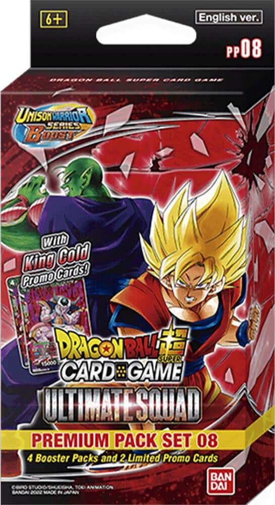 395161 Dragon Ball Super Ultimate Squad PP08 Premium Pack Set