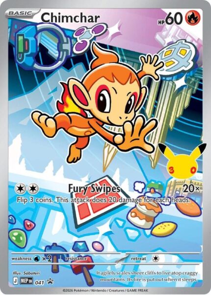 396950 Pokemon Mega Evolution MEP Black Star Promos Chimchar MEP041