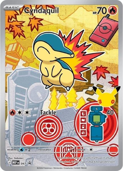 399391 Pokemon Mega Evolution MEP Black Star Promos Cyndaquil MEP047