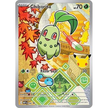 399403 Pokemon Mega Evolution MEP Black Star Promos Chikorita MEP046