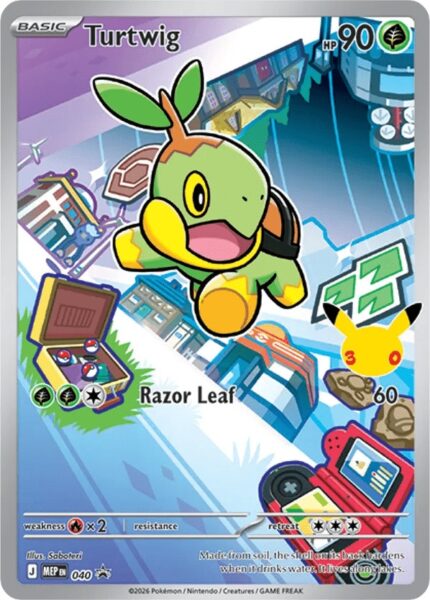 401671 Pokemon Mega Evolution MEP Black Star Promos Turtwig MEP040