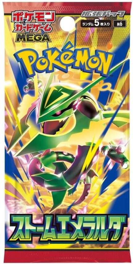 427003 Pokemon Mega Evolution Storm Emeralda M6 Booster Pack