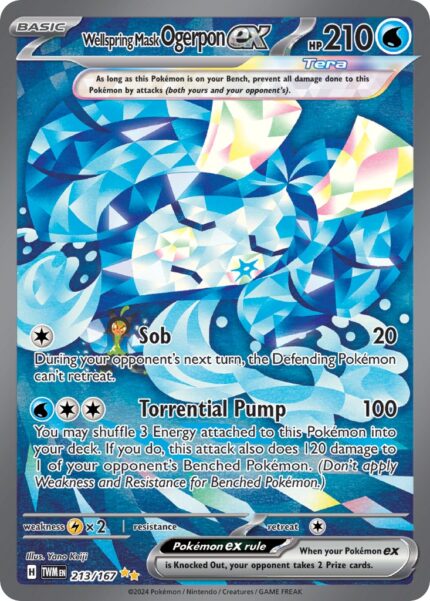 429952 Pokemon Scarlet Violet Twilight Masquerade Wellspring Mask Ogerpon ex TWM 213