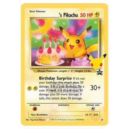 439300 Pokemon Sword Shield Celebrations s Pikachu CELWP24