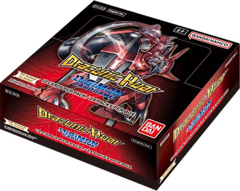 79410 Digimon Draconic Roar EX 03 Booster Display