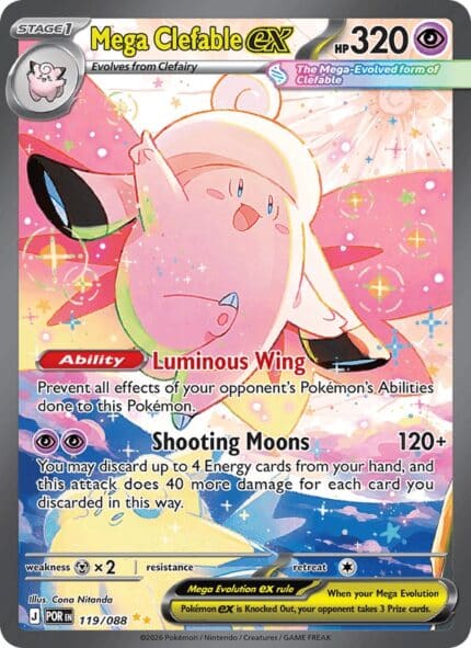 POR 119 mega clefable ex