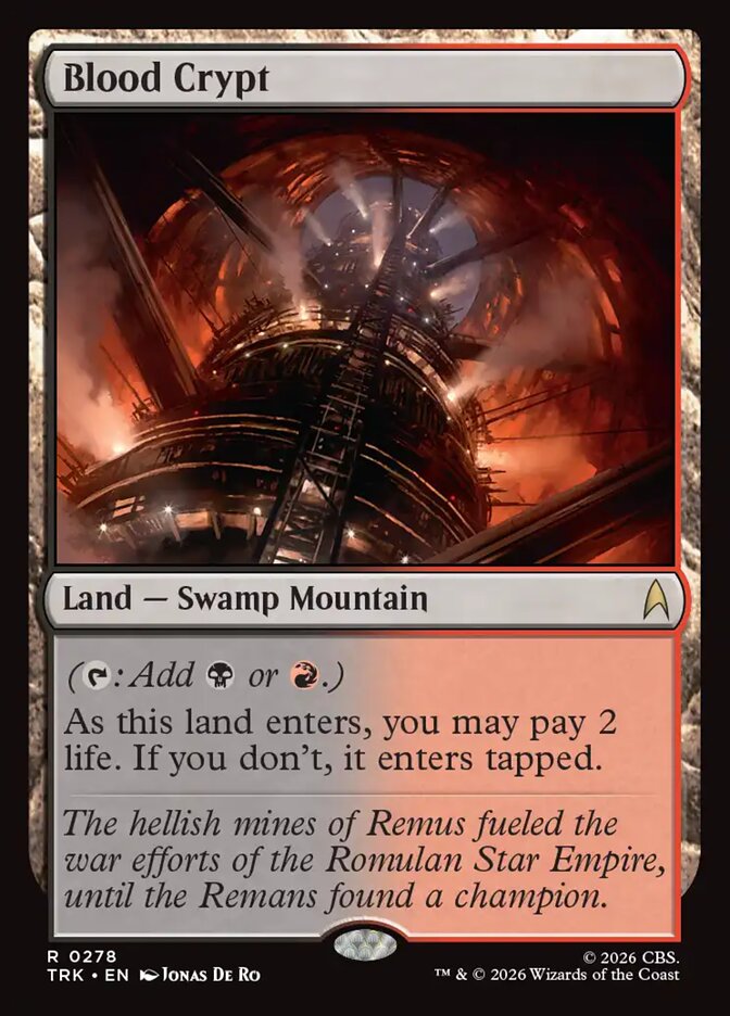 Blood Crypt, Karte aus MTG Star Trek