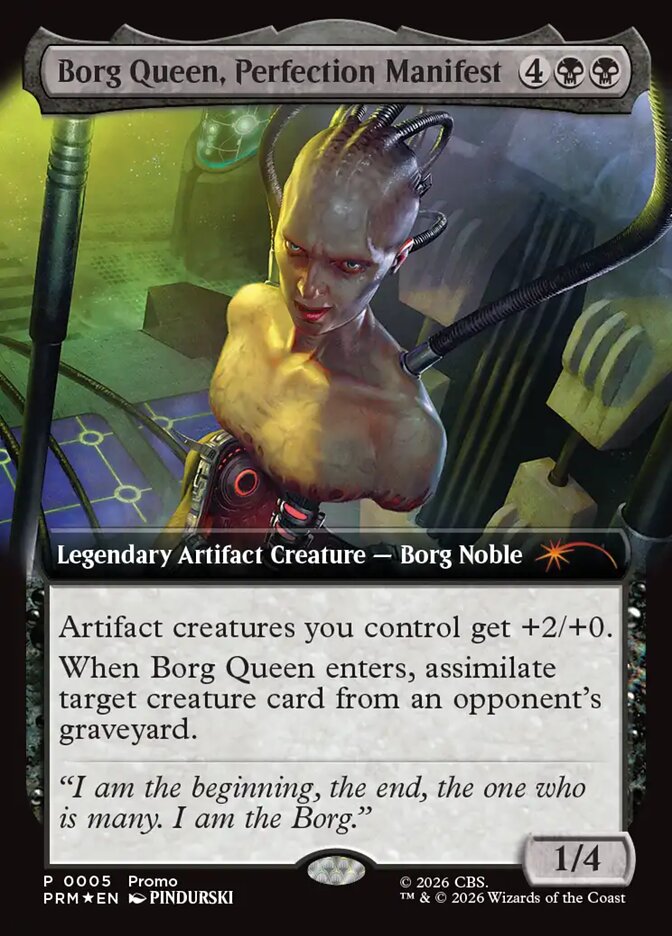 Borg Queen, Perfection Manifest, Mythic aus MTG Star Trek