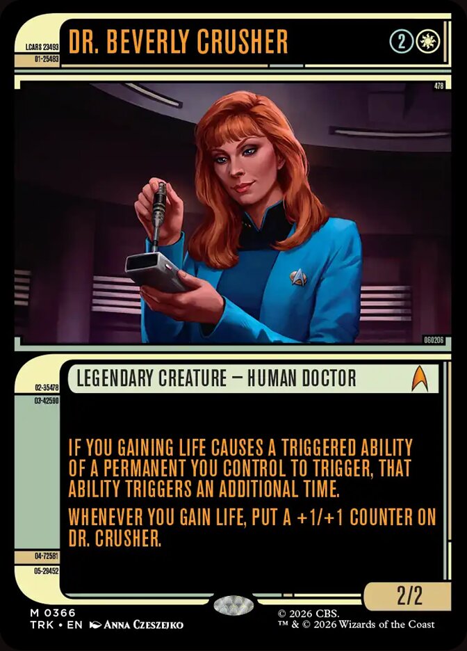 Dr. Beverly Crusher, Karte aus MTG Star Trek