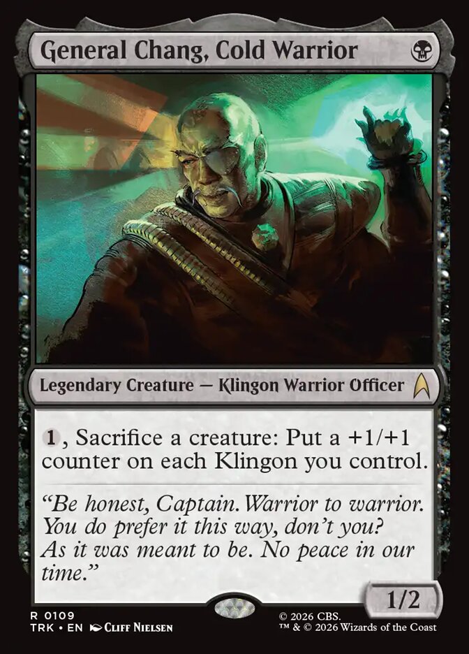 General Chang, Cold Warrior, Commander-Karte aus MTG Star Trek