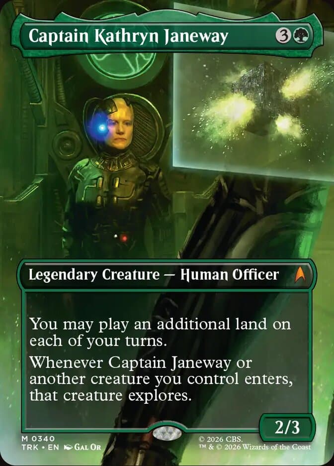 Captain Kathryn Janeway, Karte aus MTG Star Trek