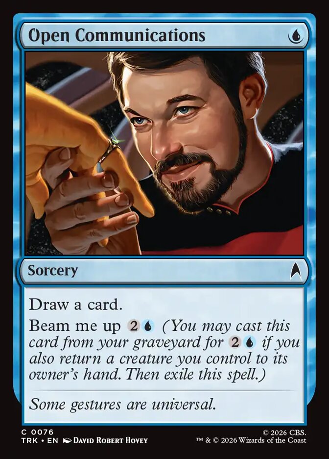 Open Communications, Beispielkarte für Beam me up