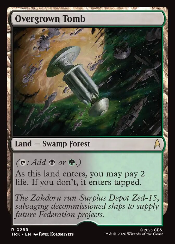 Overgrown Tomb, Karte aus MTG Star Trek
