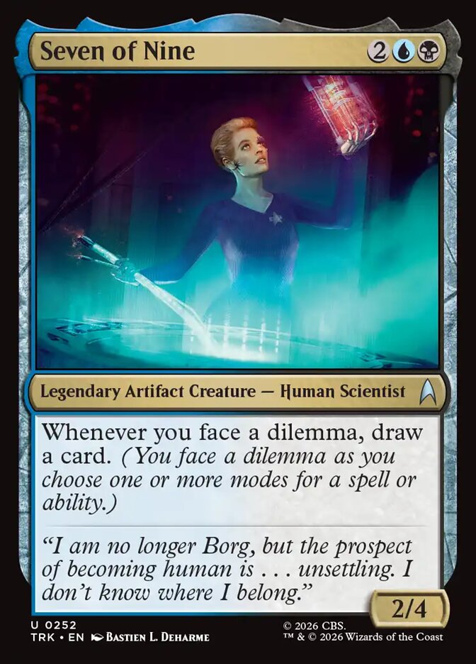 Seven of Nine, Karte aus MTG Star Trek