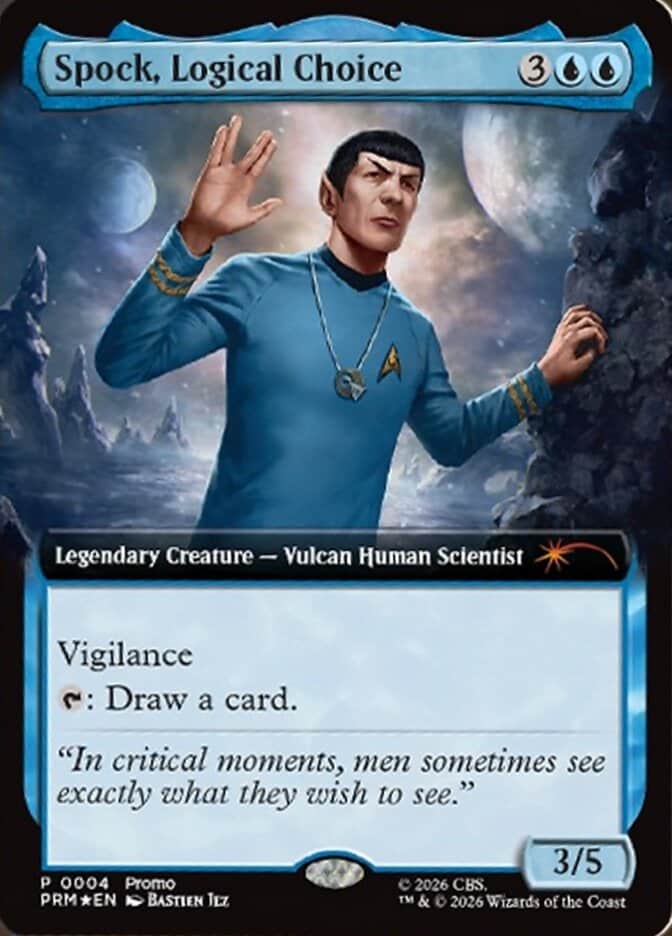 Spock, Logical Choice, Mythic aus MTG Star Trek