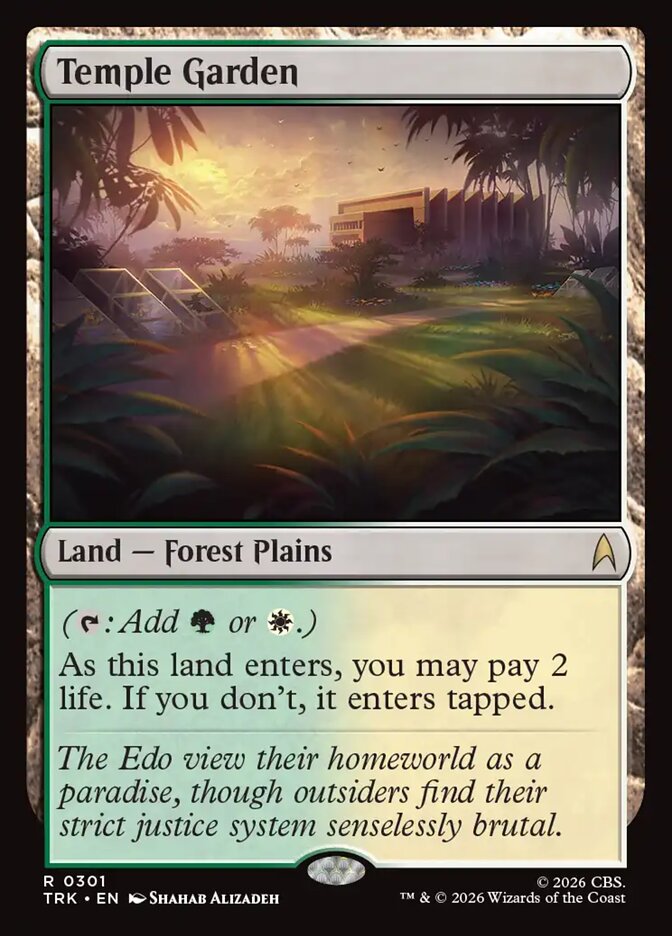 Temple Garden, Karte aus MTG Star Trek